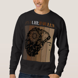 Psyched Queen Psyd Psychology Degree Graduation Bl Sweatshirt