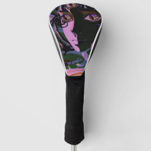Psychedelic 3rd Eye Anime Girl Golf Head Cover