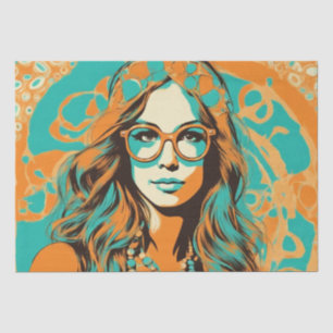 Psychedelic: A 1960s Retro Hippie Decoupage Paper