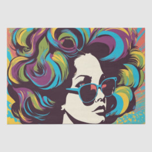 Psychedelic: A 1960s Retro Hippie Decoupage Paper