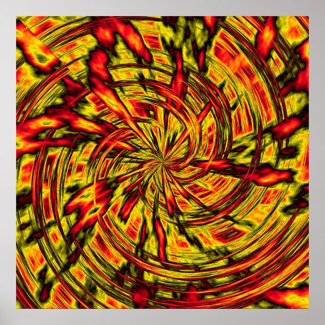 psychedelic abstract art poster (Front)