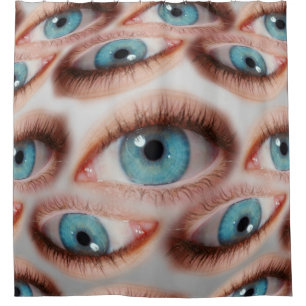 Psychedelic abstract background of distorted eye p