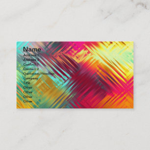 Psychedelic Abstract Colourful Pattern Business Card