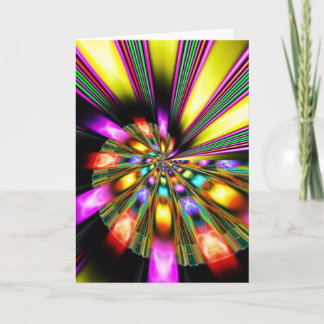Psychedelic Abstract Customizable Greeting Card