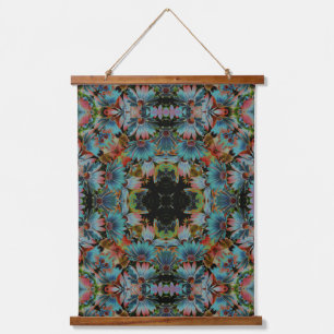 Psychedelic Abstract Daisies Flower Art Hanging Tapestry