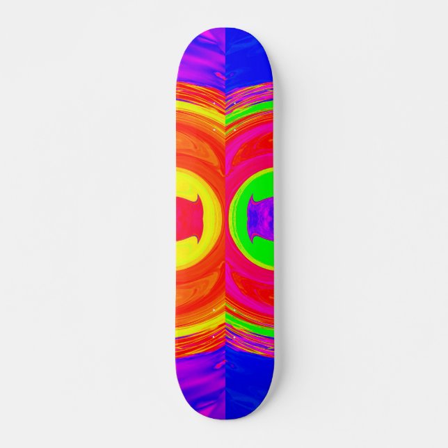 Psychedelic Abstract Pattern Skateboard (Front)