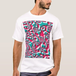 Psychedelic Acid Seamless Funky Background. T-Shirt