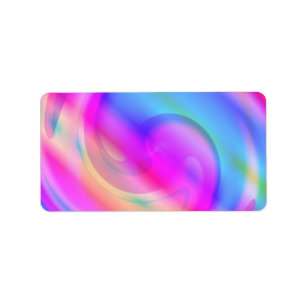 Psychedelic Address Label