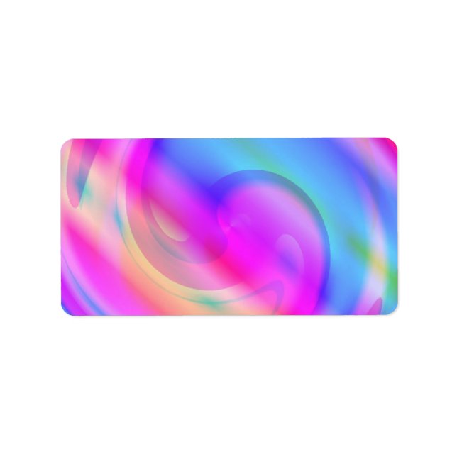 Psychedelic Address Label (Front)