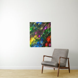 Psychedelic Alcohol Ink Abstract Tapestry