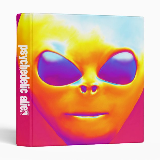 Psychedelic Alien (1in) Binder (Front/Spine)