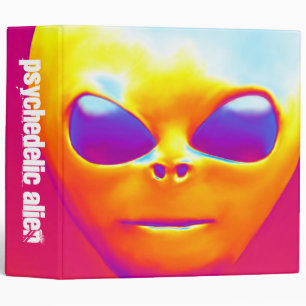 Psychedelic Alien (2in) Binder