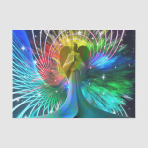 psychedelic angel tissue paper