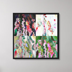 Psychedelic art canvas print. 4 Primeval Layers Print