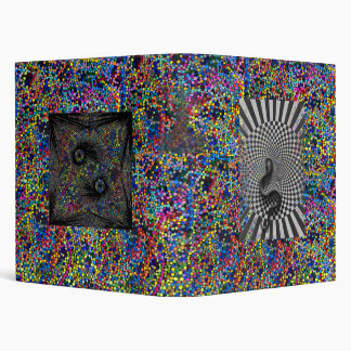 Psychedelic Art Yin Yang Snake Binder
