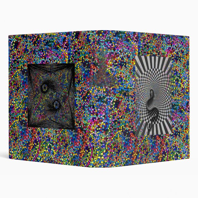 Psychedelic Art Yin Yang Snake Binder (Background)