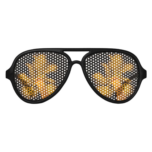 Psychedelic Aviator Sunglasses - Palm Tree (Front)