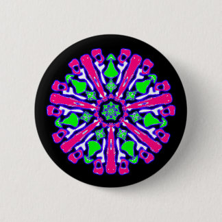 Psychedelic badge coloured n°4 2 inch round button