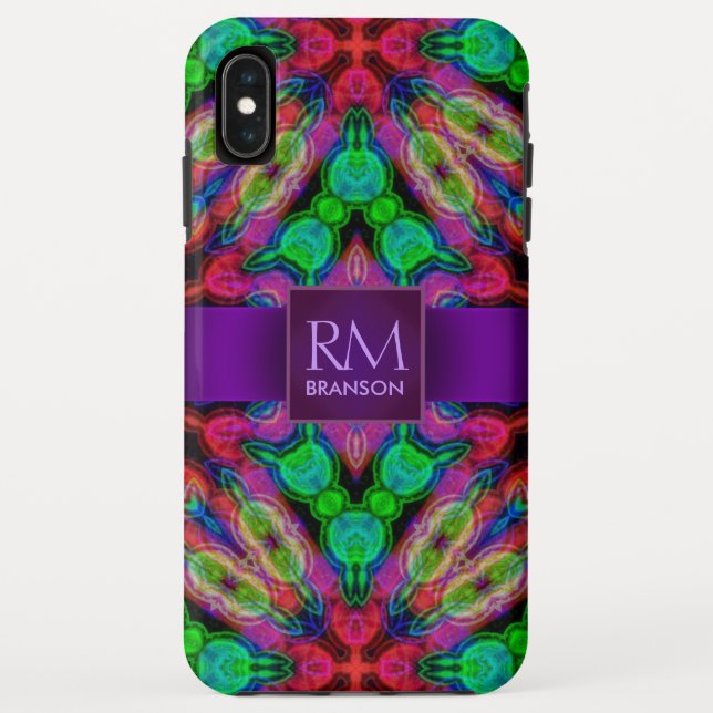 Psychedelic Batik Monogram iPhone4 Case-Mate™ Case-Mate iPhone Case (Back)