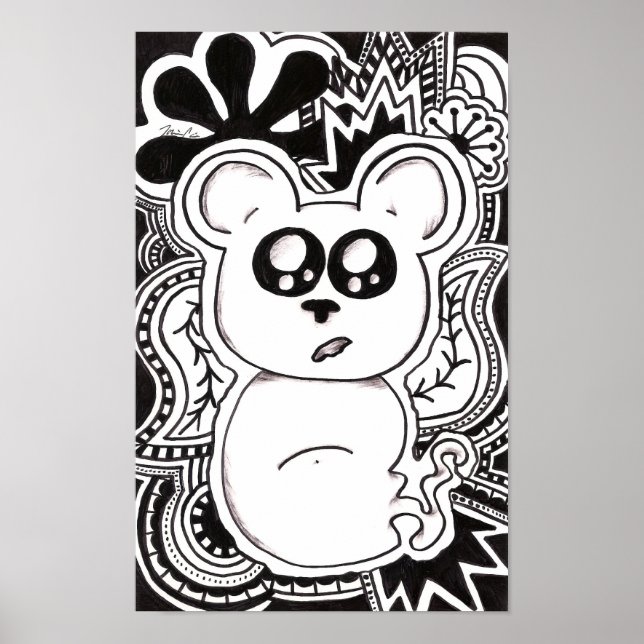 Psychedelic Bear Poster (Front)