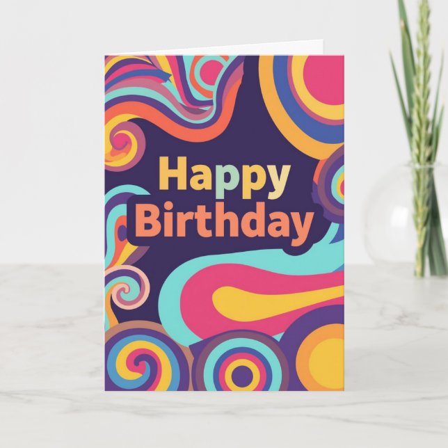 psychedelic birthday card (Front)