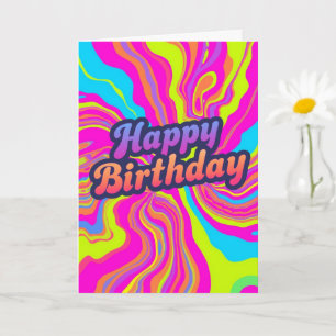 psychedelic birthday card