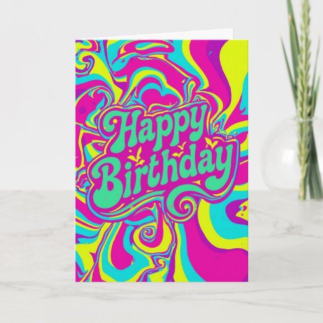 psychedelic birthday card (Front)