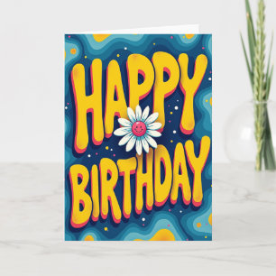 Psychedelic Birthday Card