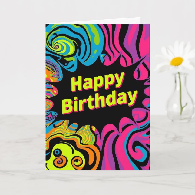 psychedelic birthday card (Small Plant)