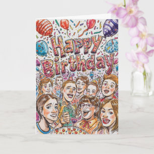 psychedelic birthday card