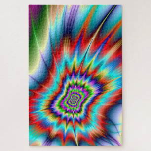 Psychedelic Blast Jigsaw Puzzle