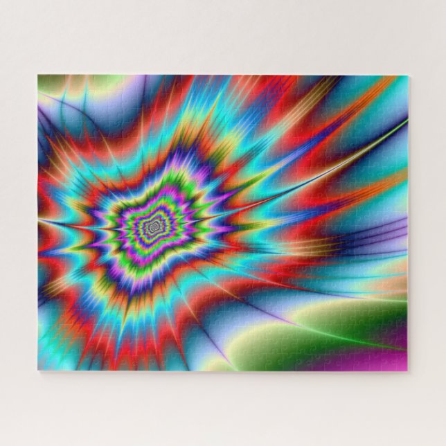 Psychedelic Blast Jigsaw Puzzle (Horizontal)