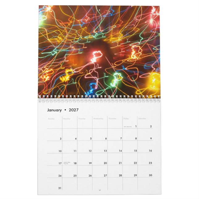 Psychedelic Blist Calendar (Jan 2027)