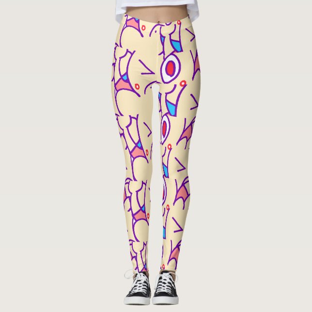 psychedelic boy leggings (Front)