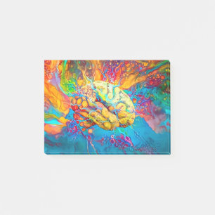 Psychedelic Brain Post-it Notes