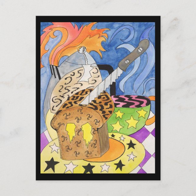 Psychedelic Brunch Postcard (Front)