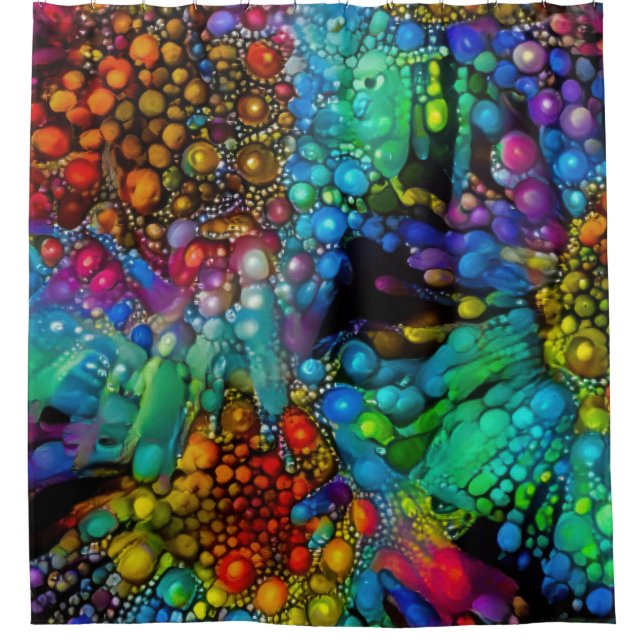 Psychedelic Bubble Burst Abstract Daisies  (Front)