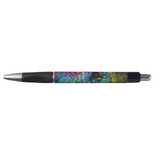 Psychedelic Bubble Burst Abstract Daisies  Pen
