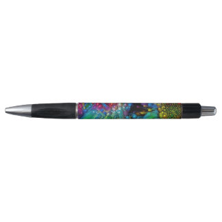 Psychedelic Bubble Burst Abstract Daisies  Pen
