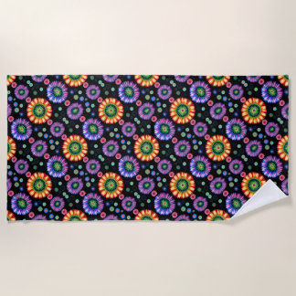 Psychedelic Burst Beach Towel