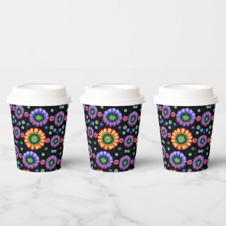 Psychedelic Burst Paper Cups