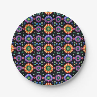 Psychedelic Burst Paper Plate