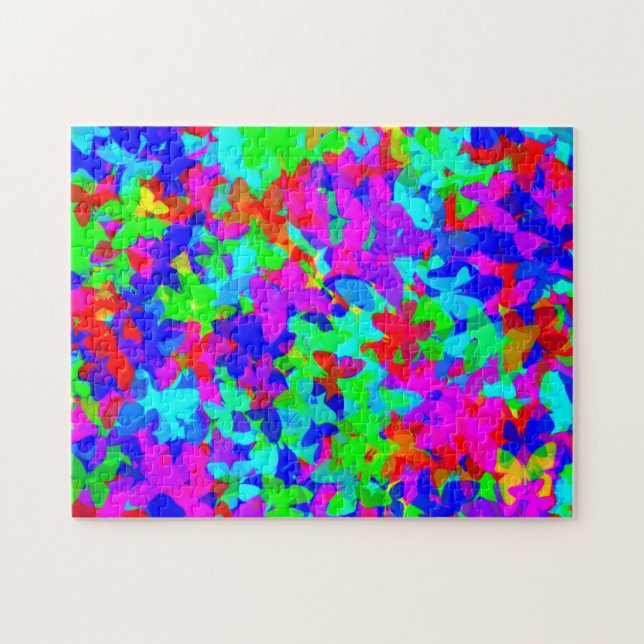 Psychedelic Butterflies Jigsaw Puzzle (Horizontal)