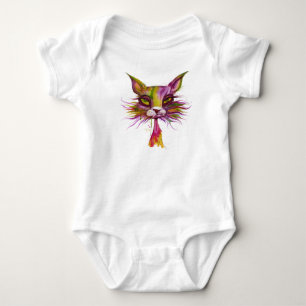 Psychedelic Cat Baby Bodysuit