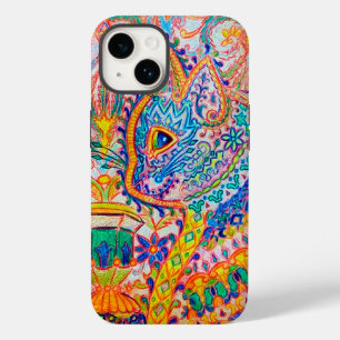 Psychedelic Cat, Louis Wain Case-Mate iPhone Case