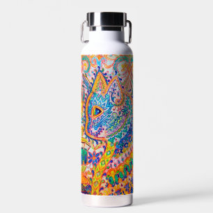 Psychedelic Cat, Louis Wain Water Bottle