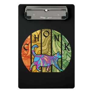 Psychedelic Cat – Trippy Feline Art Mini Clipboard