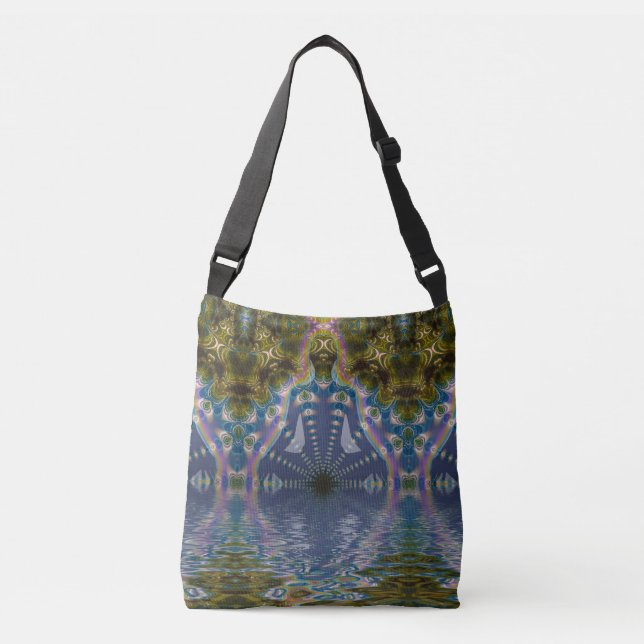 Psychedelic Chakra Yoga Crossbody Bag (Front)