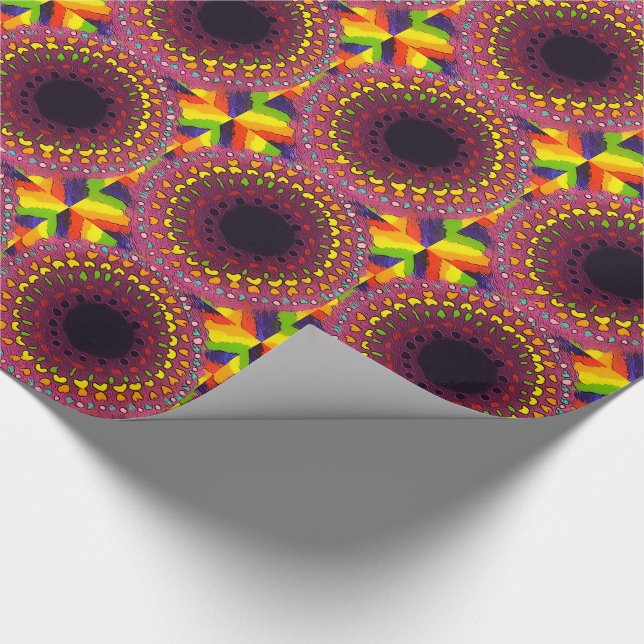 Psychedelic Chakras Wrapping Paper (Corner)