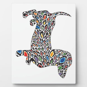 Psychedelic Cheetah Doxie Plaque